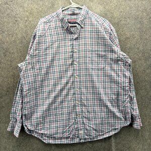 Vineyard Vines Shirt Mens XL Blue Plaid Murray Long Sleeve Button Front